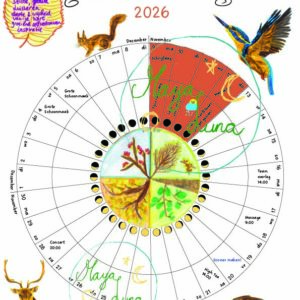 2026 Maya Luna Kalender Gebroken Wit A3